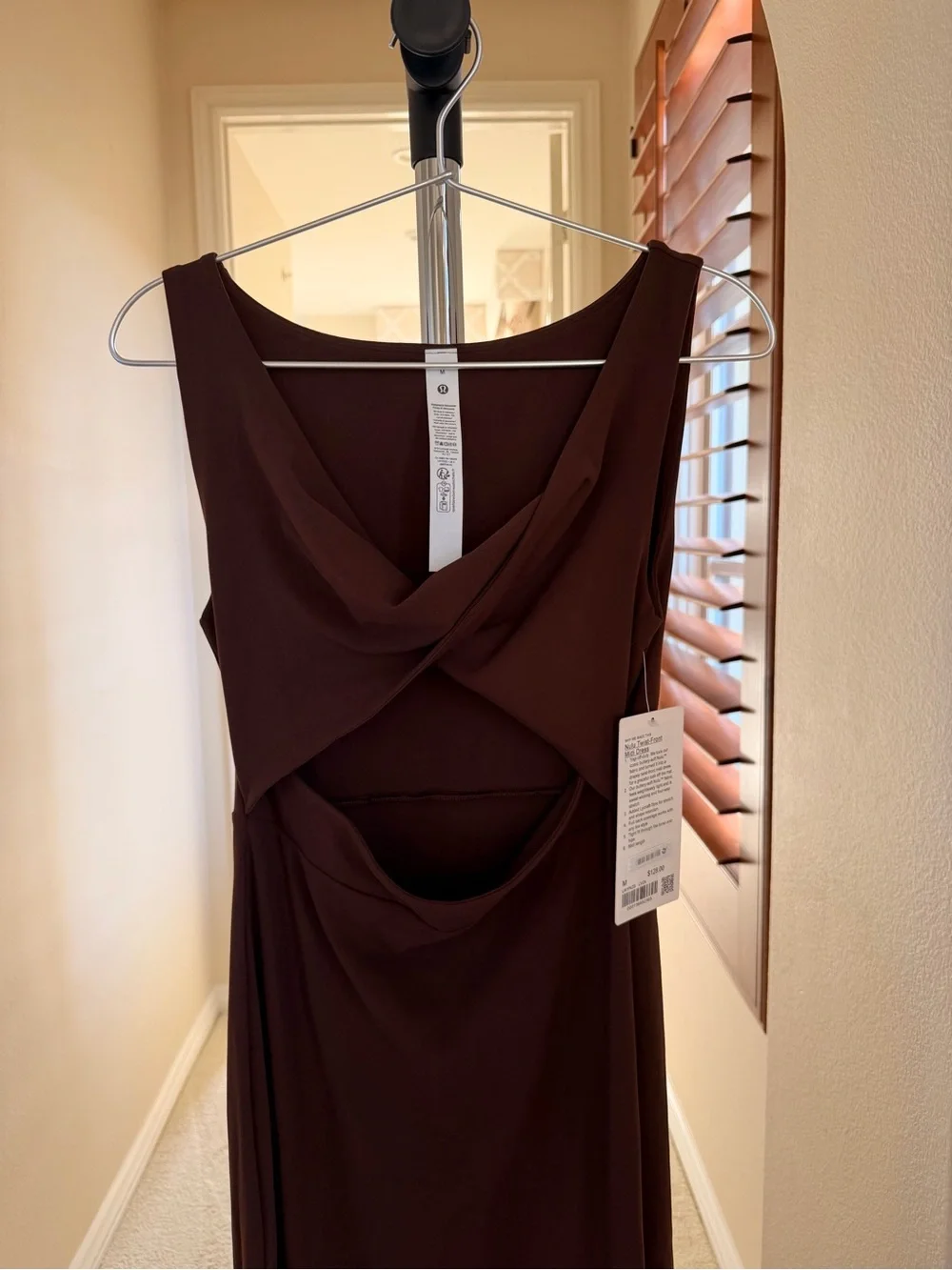 NWT Lululemon Nulu Twist-Front Midi Dress Lava Cake LVCK Size M